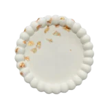 Padėkliukas jasmonito baltas su auksiniu blizgučiu 1050x1200