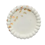 Padėkliukas jasmonito baltas su auksiniu blizgučiu 150x150