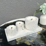 Žvakių rinkinys su stačiakampiu padėklu (RNG-Nr2-2) (150x150)