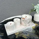 Žvakių rinkinys su stačiakampiu padėklu (RNG-Nr2-3) (150x150)