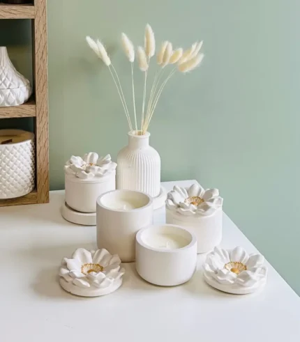 Žvakė su gėlės žiedu (ŽVG-037D) (1050x1200)